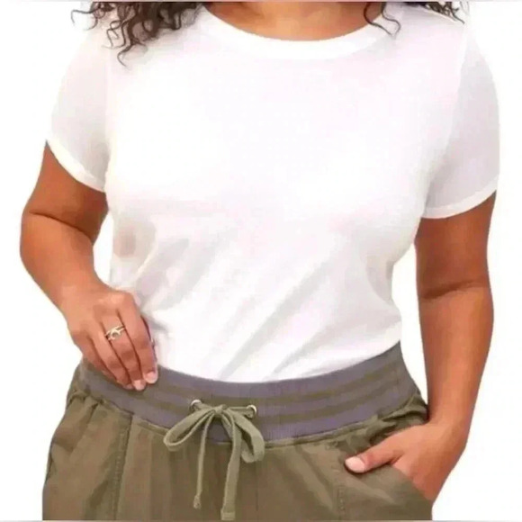 Torrid Olive Classic Fit Stretch Poplin Mid-Rise Jogger Pant 2 2XL - Picture 2 of 10